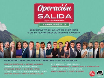 Ponle Freno vuelve a acompañar a los conductores con su podcast ‘Operación Salida’ junto a las voces de Atresmedia