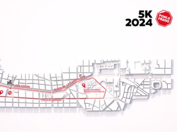 Recorrido 5 KM de la Carrera Ponle Freno Madrid 2024