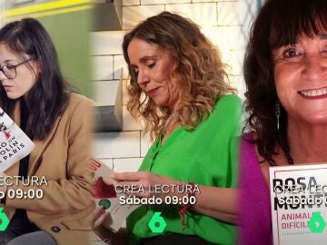 María Reig, Ángela Quintas y Rosa Montero en Crea Lectura