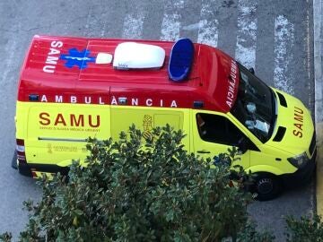 Imagen de archivo de una ambulancia del SAMU en Valencia