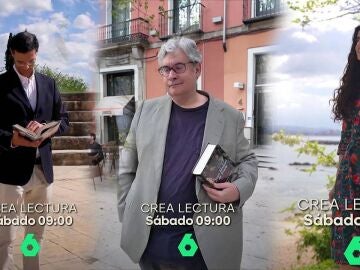 Marcos Chicot, Juan Manuel de Prada y Susanna Isern en Crea Lectura