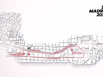 El recorrido de 5K de la Carrera Ponle Freno de Madrid 2025