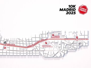 Descubre el emblemático recorrido de 10 K de la Carrera Ponle Freno de Madrid 2025