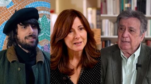 David Ucl&eacute;s, Luis Landero y Mayte Uceda en Crea Lectura